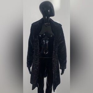 Bebe Women's Elegant Black Teddy Jacket